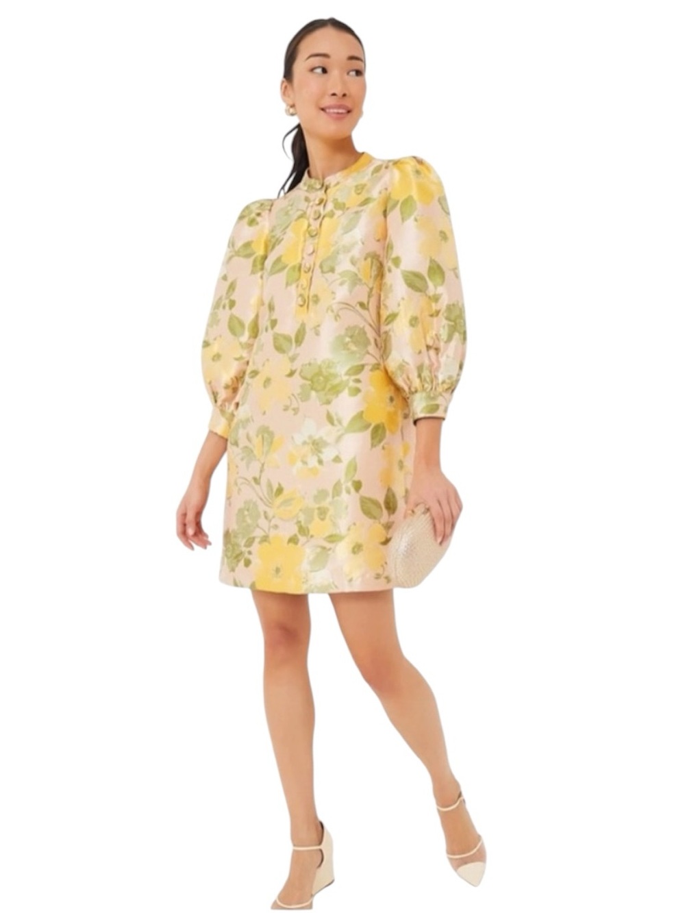 Tuckernuck Samantha dress. Daylily Jacquard. S. EUC